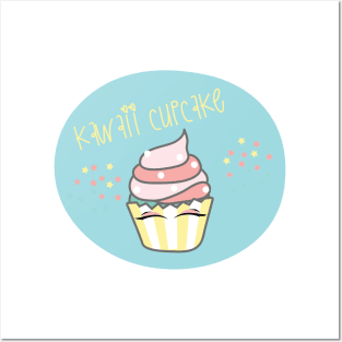 Kawaii cupcake Posters and Art